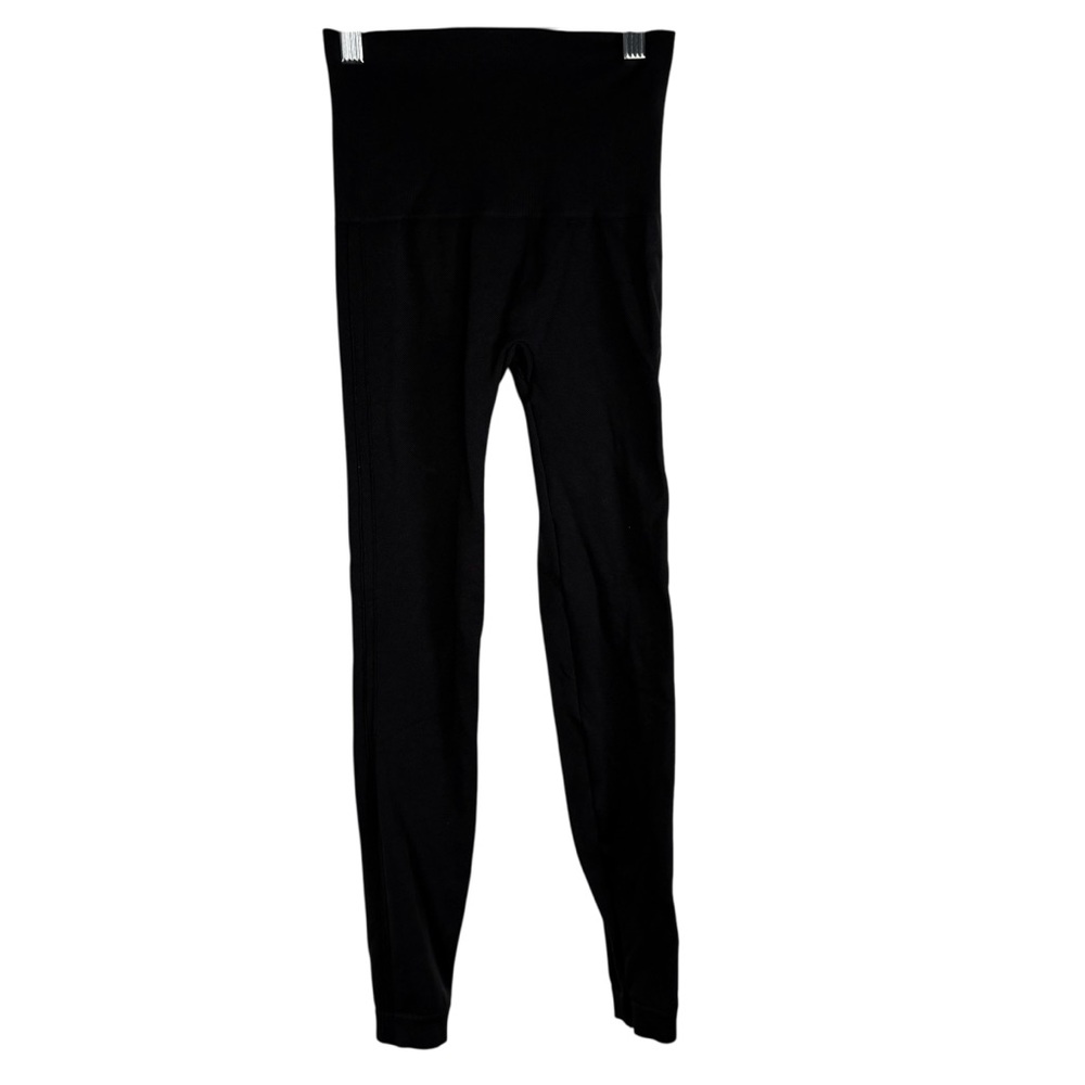 Spanx Black High Waisted Rise Fitted Compression Leggings Pants Womens Small